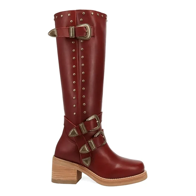 Dingo Womens Fillmore Block Heel Cowboy Boots