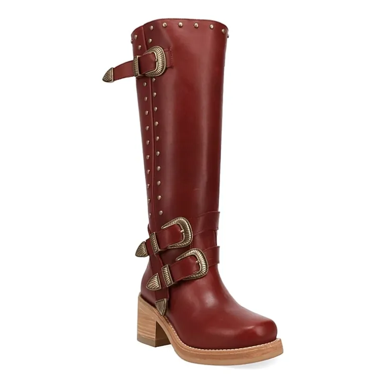 Dingo Womens Fillmore Block Heel Cowboy Boots