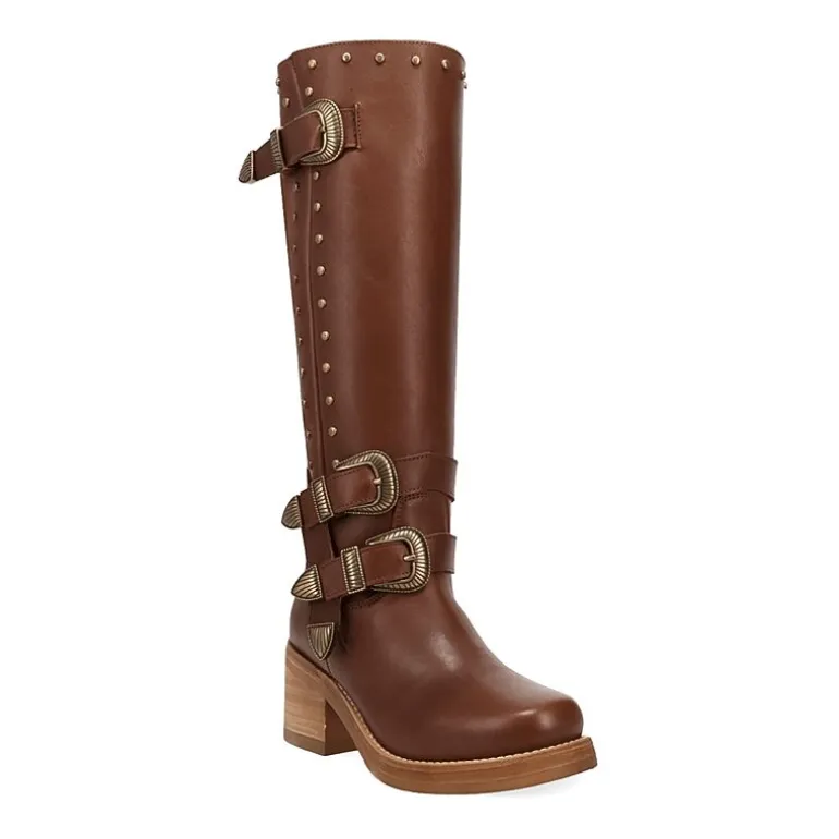 Dingo Womens Fillmore Block Heel Cowboy Boots