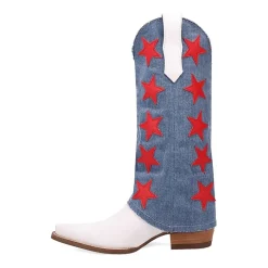 Dingo Womens Glory Days Block Heel Cowboy Boots