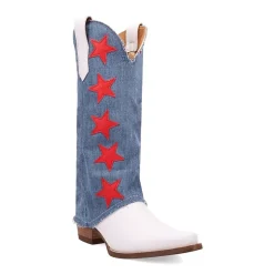 Dingo Womens Glory Days Block Heel Cowboy Boots