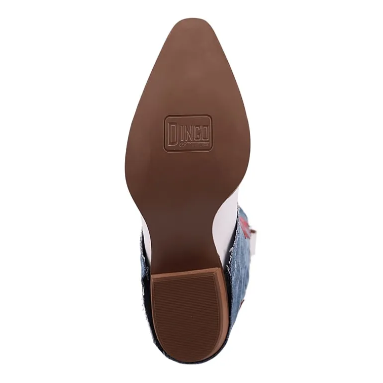 Dingo Womens Glory Days Block Heel Cowboy Boots