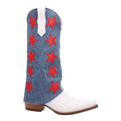 Dingo Womens Glory Days Block Heel Cowboy Boots