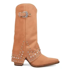 Dingo Womens Howdy Honey Suede Leather Boot Block Heel Cowboy Boots