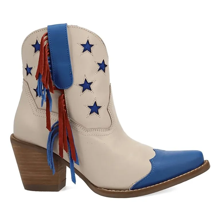 Dingo Womens Liberty Block Heel Cowboy Boots