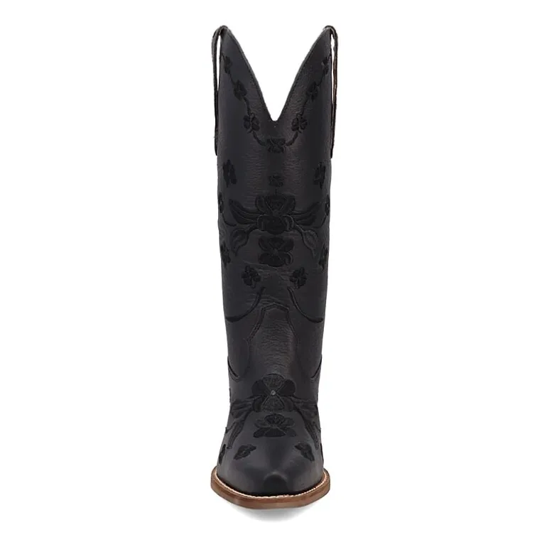 Dingo Womens Love Bug Leather Stacked Heel Cowboy Boots