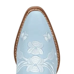 Dingo Womens Love Bug Leather Stacked Heel Cowboy Boots
