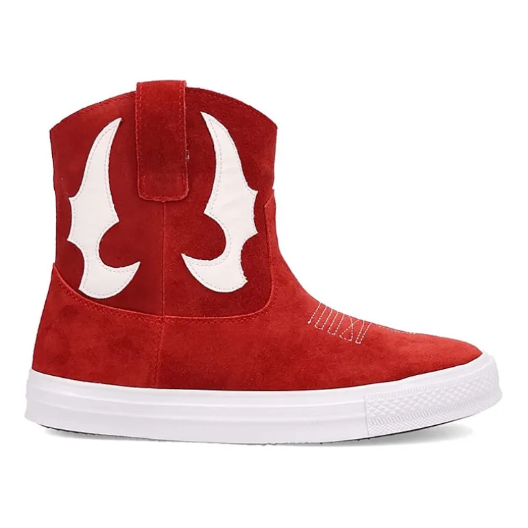 Dingo Womens Ollie Flat Heel Cowboy Boots