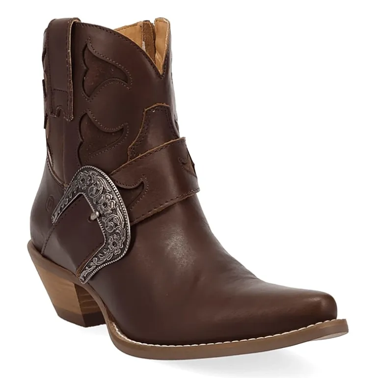 Dingo Womens Saddle Up Block Heel Cowboy Boots