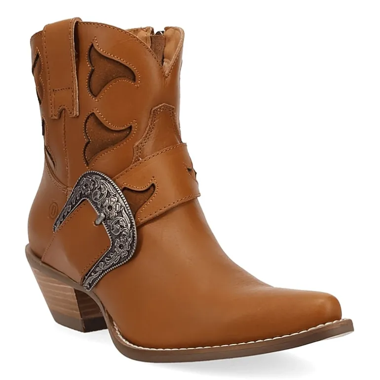 Dingo Womens Saddle Up Block Heel Cowboy Boots