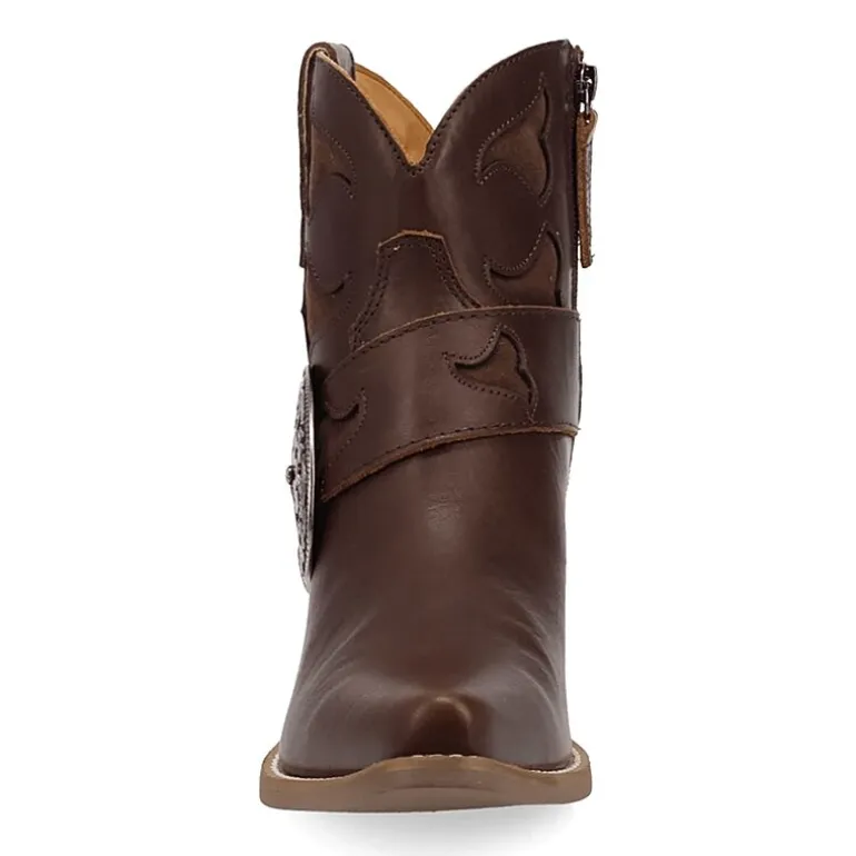 Dingo Womens Saddle Up Block Heel Cowboy Boots