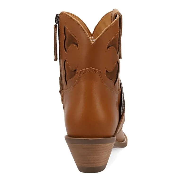 Dingo Womens Saddle Up Block Heel Cowboy Boots