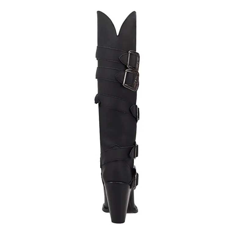 Dingo Womens Spurwest Block Heel Cowboy Boots
