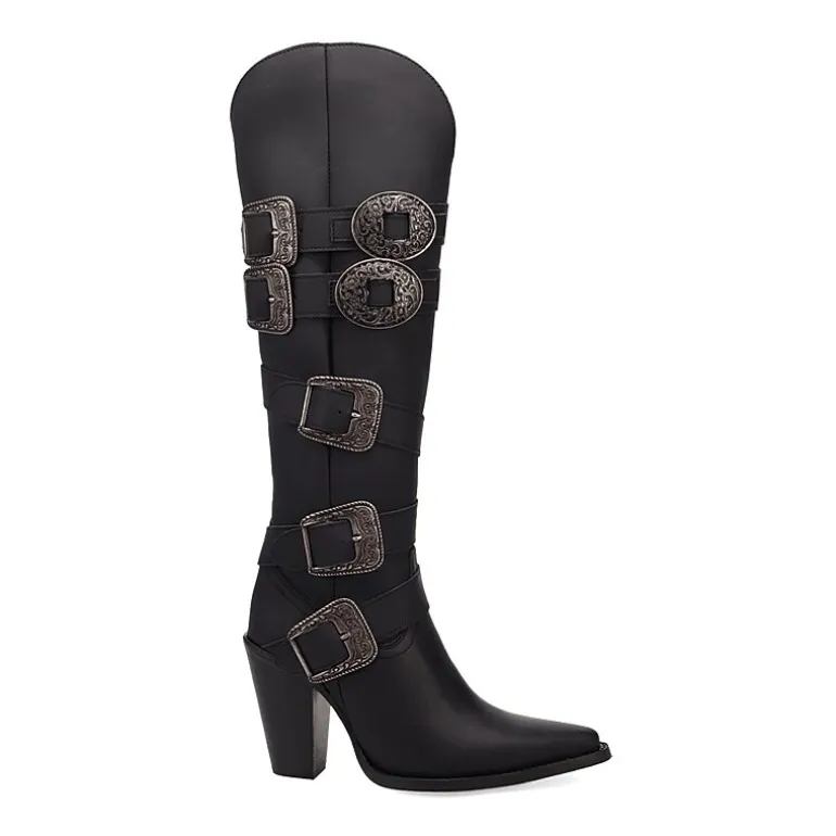 Dingo Womens Spurwest Block Heel Cowboy Boots