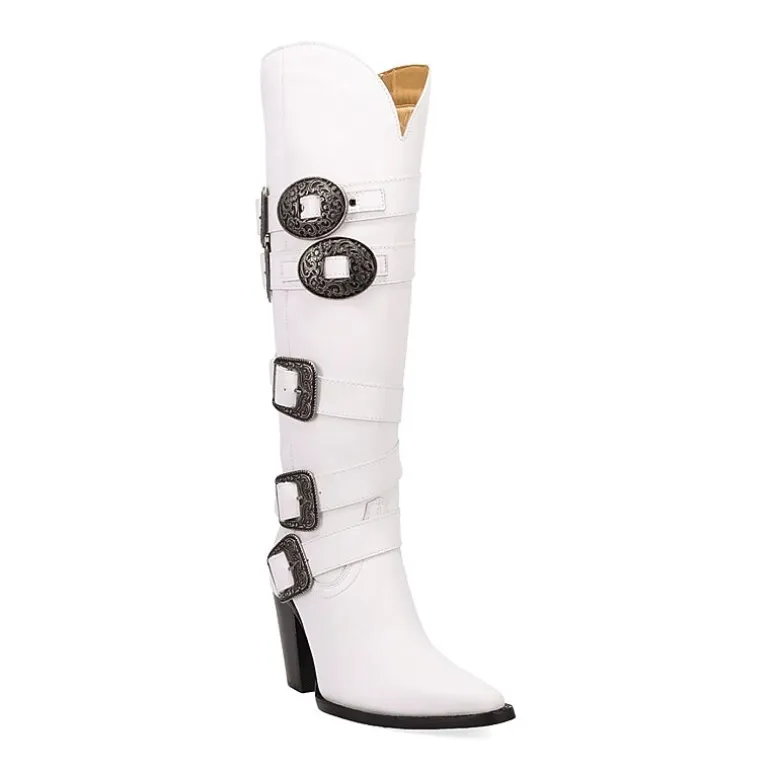 Dingo Womens Spurwest Block Heel Cowboy Boots