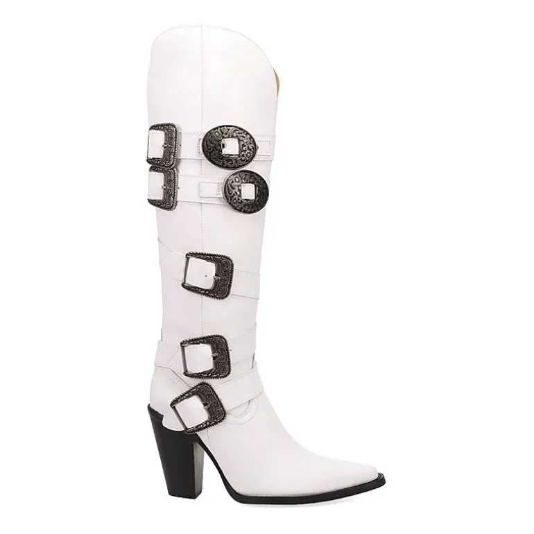 Dingo Womens Spurwest Block Heel Cowboy Boots