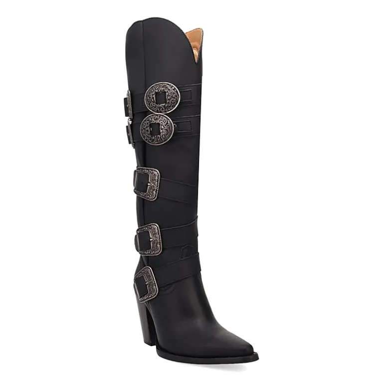 Dingo Womens Spurwest Block Heel Cowboy Boots
