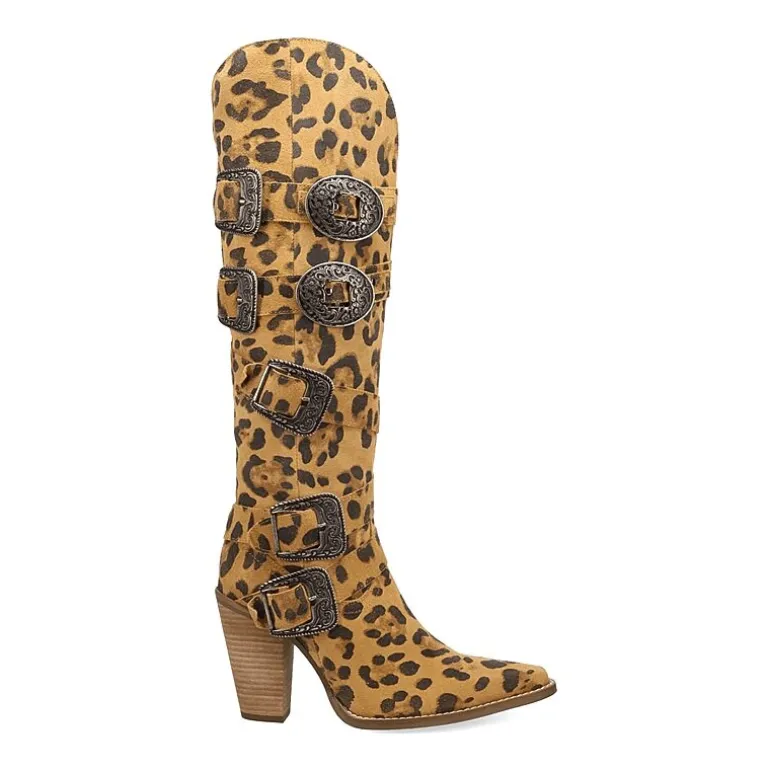 Dingo Womens Spurwest Block Heel Cowboy Boots