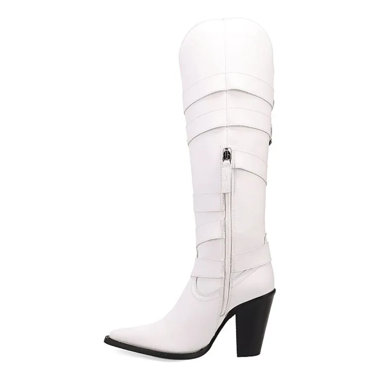 Dingo Womens Spurwest Block Heel Cowboy Boots