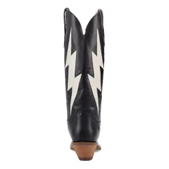 Dingo Womens Thunderbolt Leather Boot Block Heel Cowboy Boots
