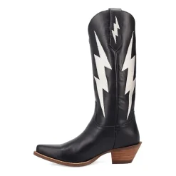Dingo Womens Thunderbolt Leather Boot Block Heel Cowboy Boots