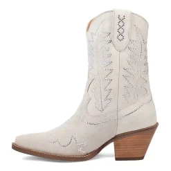 Dingo Womens Tiny Pony Suede Leather Bootie Block Heel Cowboy Boots