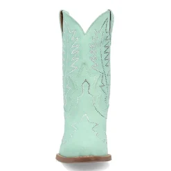 Dingo Womens Tiny Pony Suede Leather Bootie Block Heel Cowboy Boots