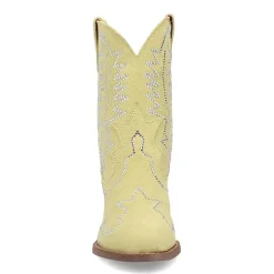 Dingo Womens Tiny Pony Suede Leather Bootie Block Heel Cowboy Boots
