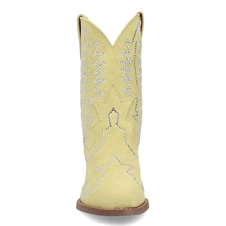 Dingo Womens Tiny Pony Suede Leather Bootie Block Heel Cowboy Boots