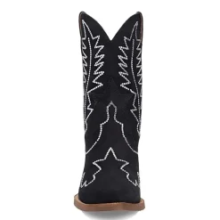 Dingo Womens Tiny Pony Suede Leather Bootie Block Heel Cowboy Boots