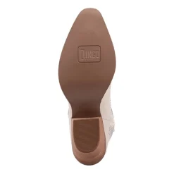 Dingo Womens Tiny Pony Suede Leather Bootie Block Heel Cowboy Boots