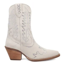 Dingo Womens Tiny Pony Suede Leather Bootie Block Heel Cowboy Boots