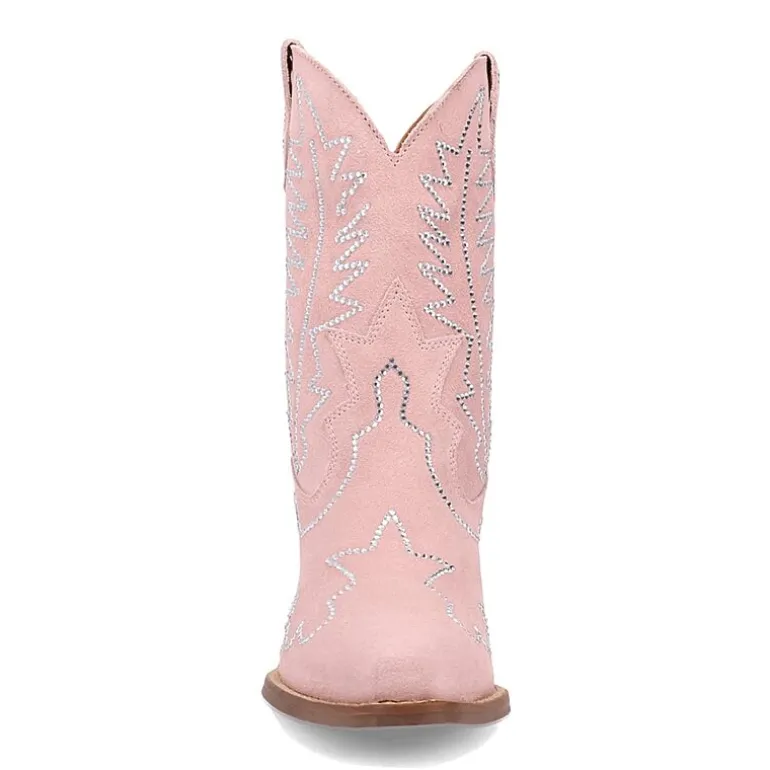 Dingo Womens Tiny Pony Suede Leather Bootie Block Heel Cowboy Boots