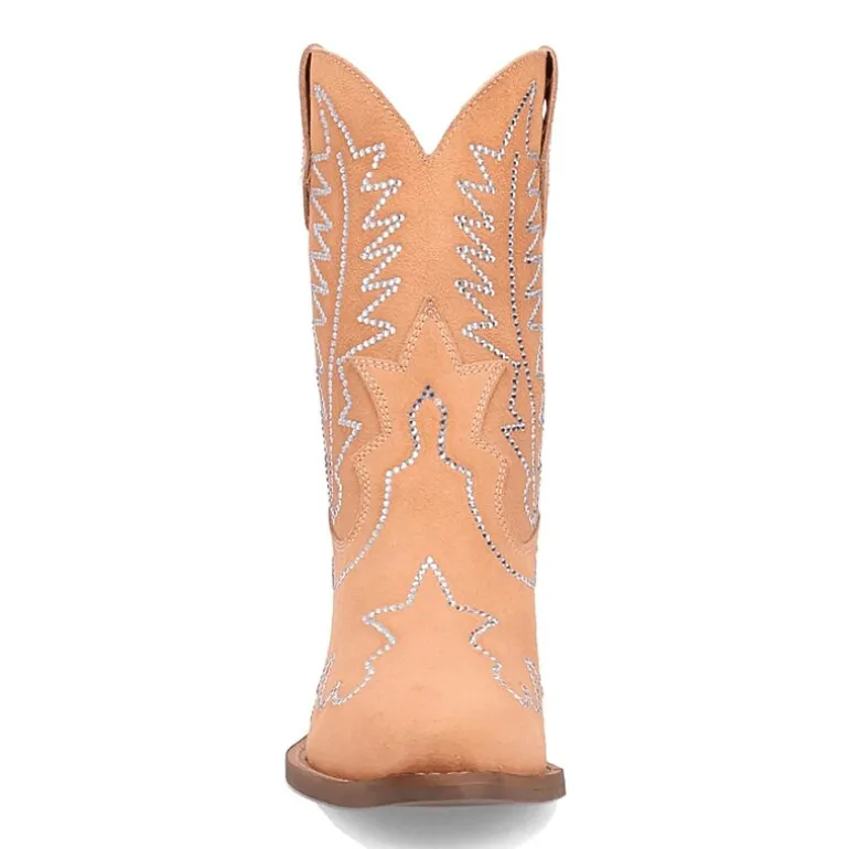 Dingo Womens Tiny Pony Suede Leather Bootie Block Heel Cowboy Boots