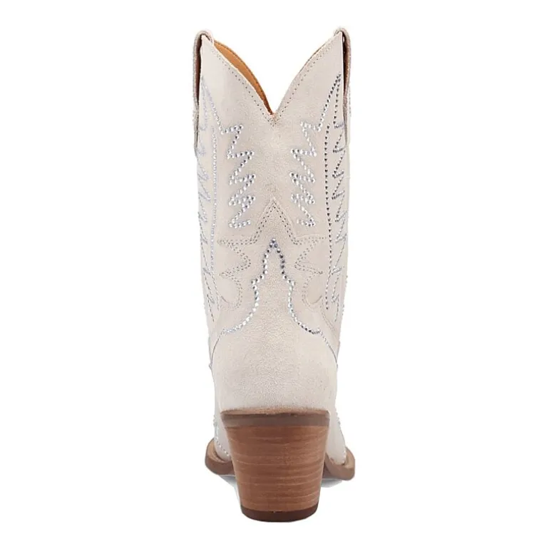 Dingo Womens Tiny Pony Suede Leather Bootie Block Heel Cowboy Boots