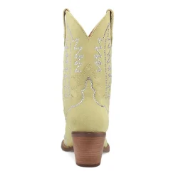 Dingo Womens Tiny Pony Suede Leather Bootie Block Heel Cowboy Boots