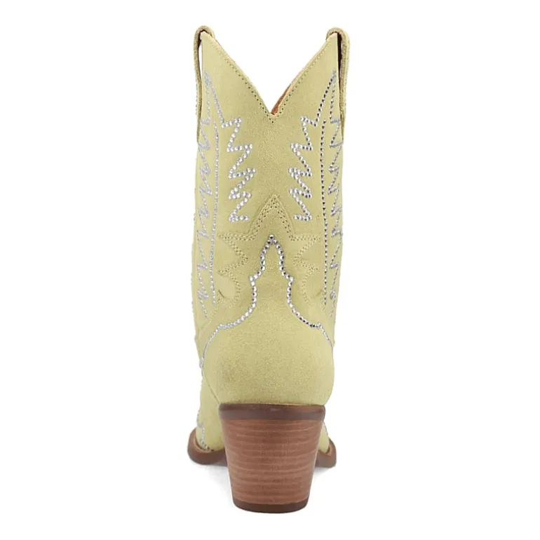 Dingo Womens Tiny Pony Suede Leather Bootie Block Heel Cowboy Boots