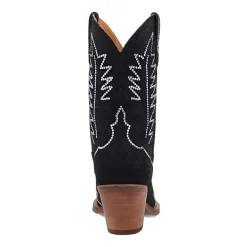 Dingo Womens Tiny Pony Suede Leather Bootie Block Heel Cowboy Boots