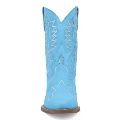 Dingo Womens Tiny Pony Suede Leather Bootie Block Heel Cowboy Boots