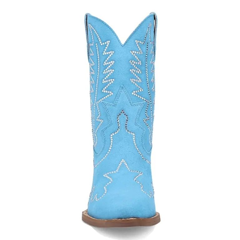Dingo Womens Tiny Pony Suede Leather Bootie Block Heel Cowboy Boots