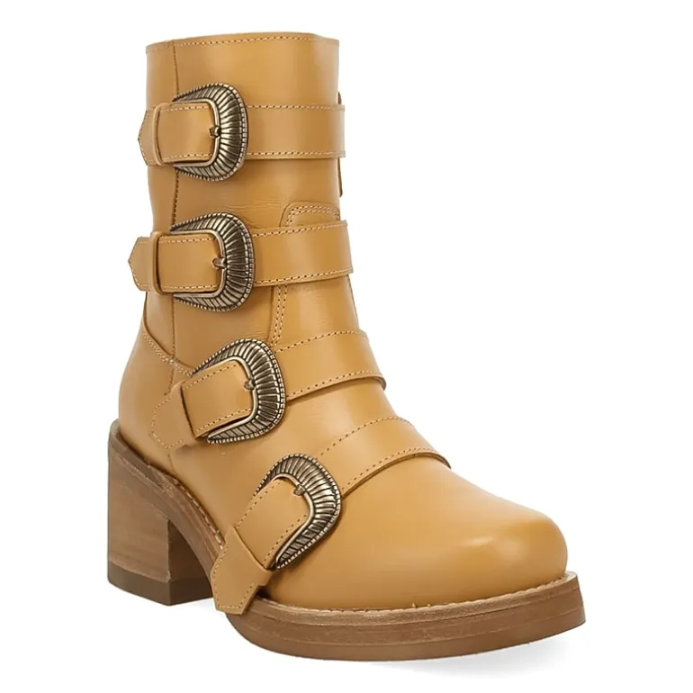 Dingo Womens Topanga Block Heel Cowboy Boots