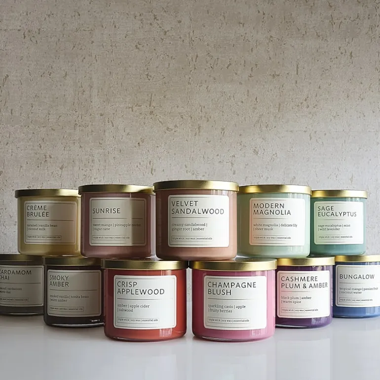 Distant Lands Crisp Applewood 3-Wick Scented Jar Candle