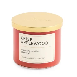 Distant Lands Crisp Applewood 3-Wick Scented Jar Candle