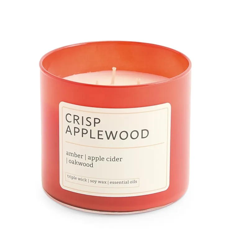 Distant Lands Crisp Applewood 3-Wick Scented Jar Candle