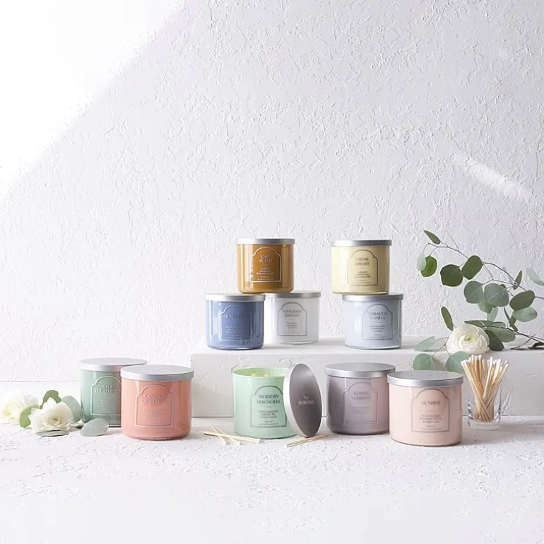 Distant Lands 14oz Modern Magnolia 3-Wick Scented Jar Candle