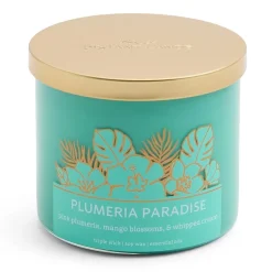 Distant Lands 14oz Plumeria Paradise 3-Wick Scented Jar Candle