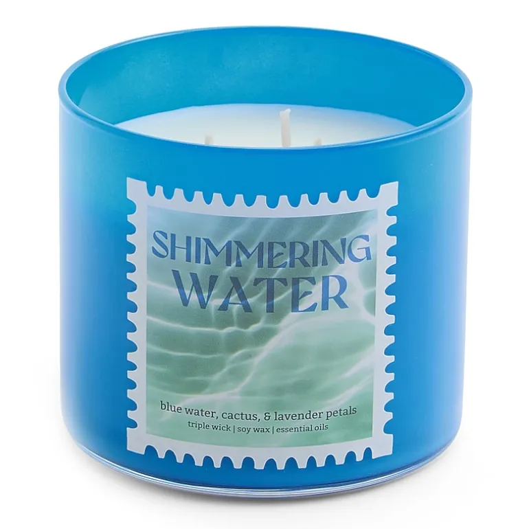 Distant Lands 14oz Shimmering Water 3-Wick Scented Jar Candle