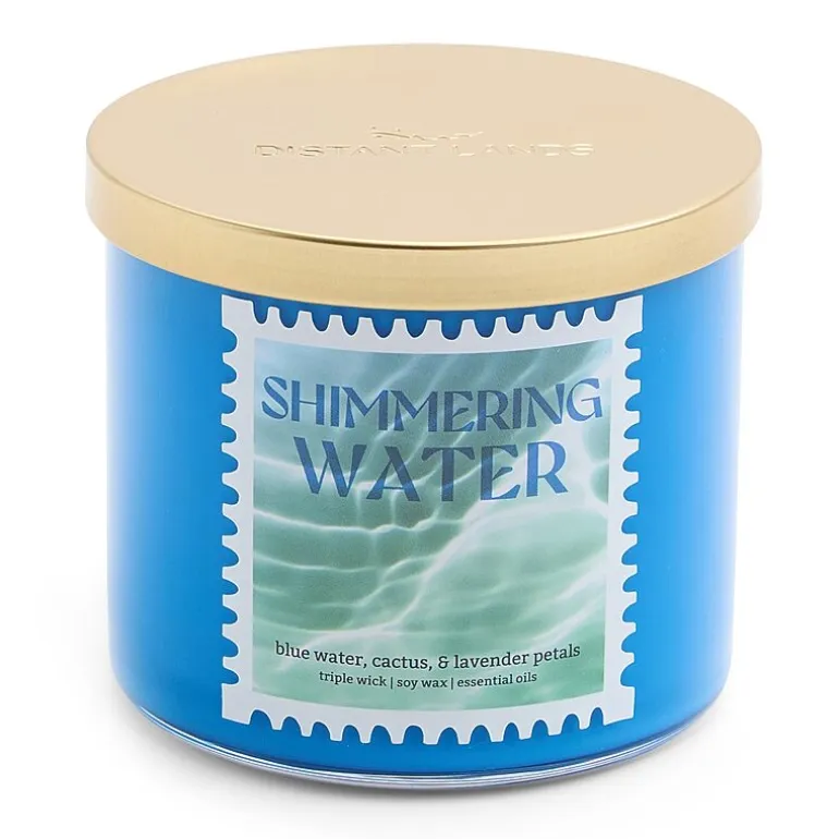 Distant Lands 14oz Shimmering Water 3-Wick Scented Jar Candle