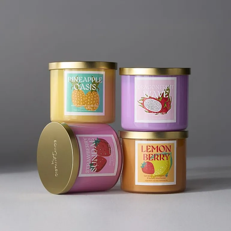 Distant Lands 14oz Strawberry Sundae 3-Wick Scented Jar Candle