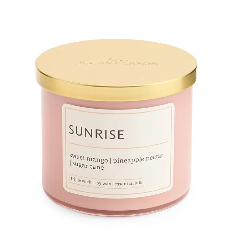 Distant Lands 14oz Sunrise 3-Wick Scented Jar Candle